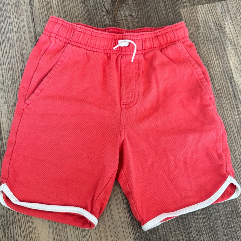 Boy's Tea Collection Ringer Cotton Jersey Shorts Bundle Size 6 Blue Red - Picture 2 of 5